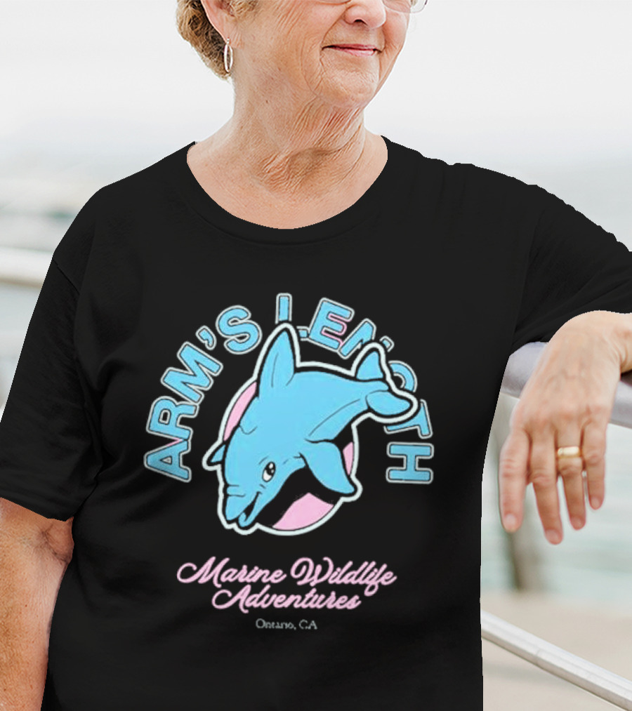 Arm’s Length Marine Wildlife Adventures Ontario CA Dolphin T-Shirt