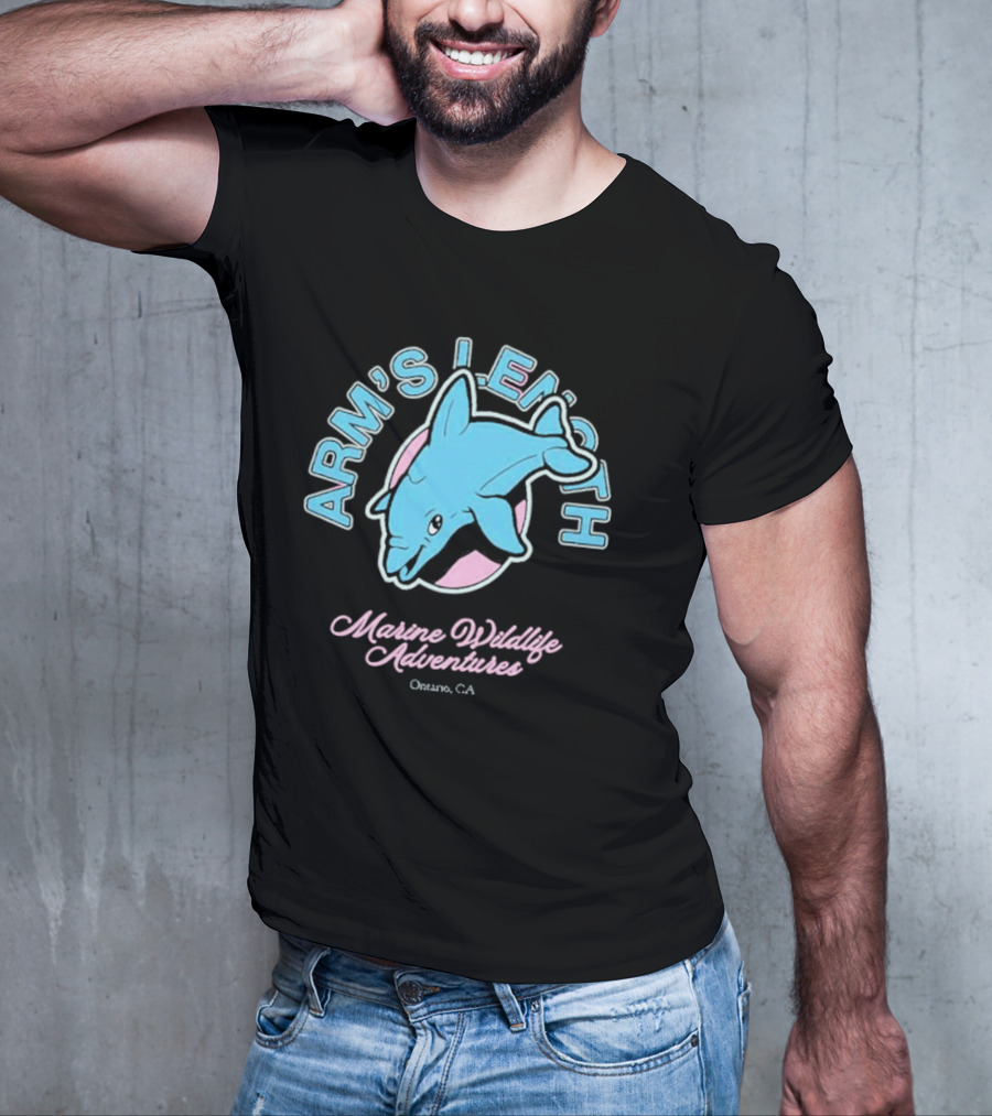 Arm’s Length Marine Wildlife Adventures Ontario CA Dolphin T-Shirt