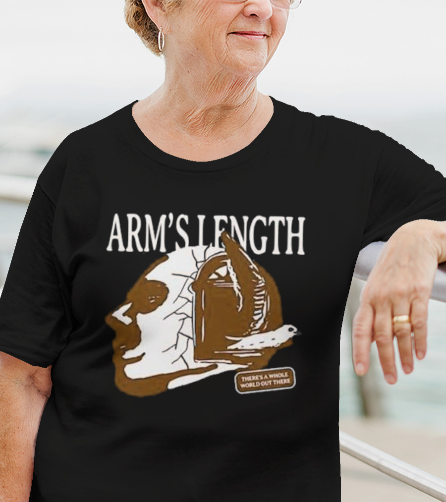 Arm’s Length Headphone Concept There’s A Whole World Out There T-Shirt