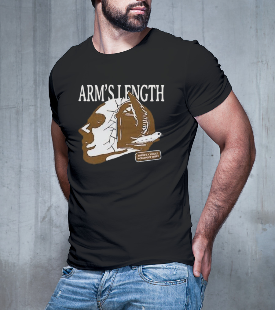 Arm’s Length Headphone Concept There’s A Whole World Out There T-Shirt