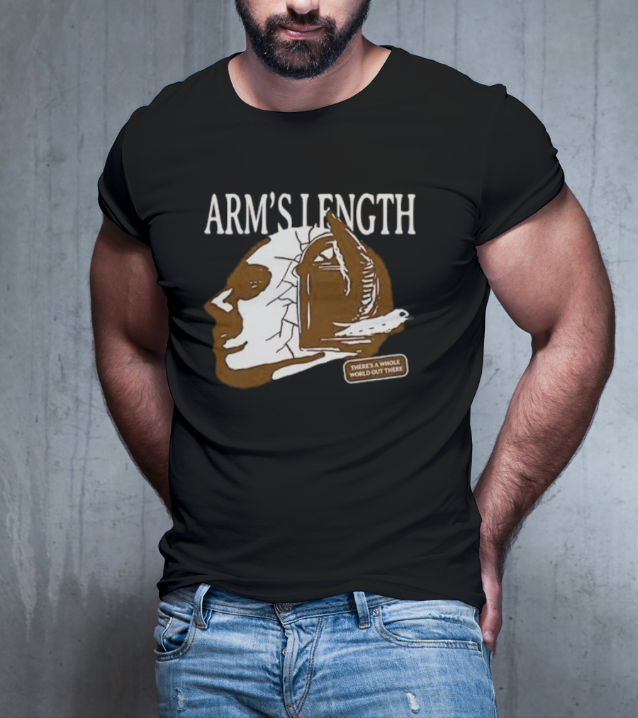 Arm’s Length Headphone Concept There’s A Whole World Out There T-Shirt