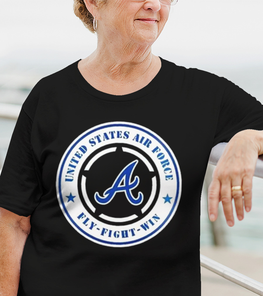 Atlanta Braves United States Air Force Fly Fight Win Military Appreciation Night 2025 T-Shirt