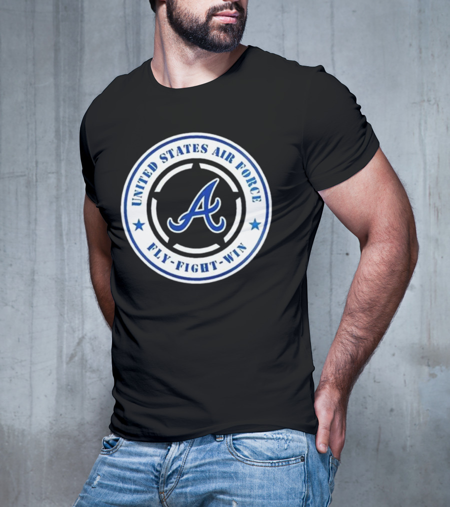 Atlanta Braves United States Air Force Fly Fight Win Military Appreciation Night 2025 T-Shirt