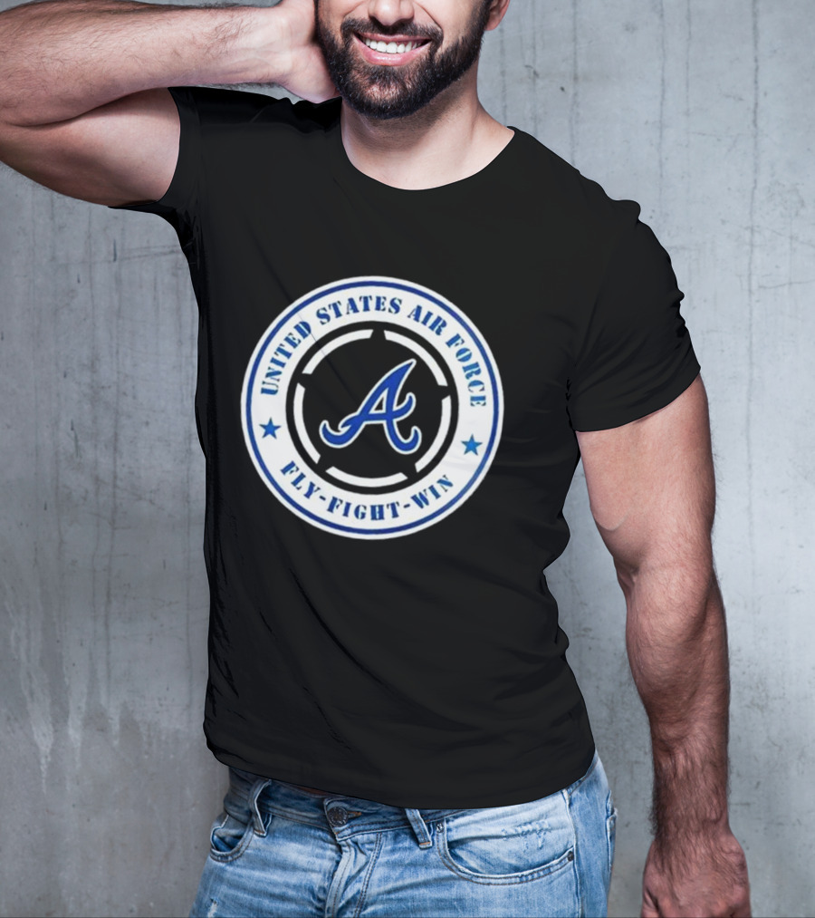 Atlanta Braves United States Air Force Fly Fight Win Military Appreciation Night 2025 T-Shirt