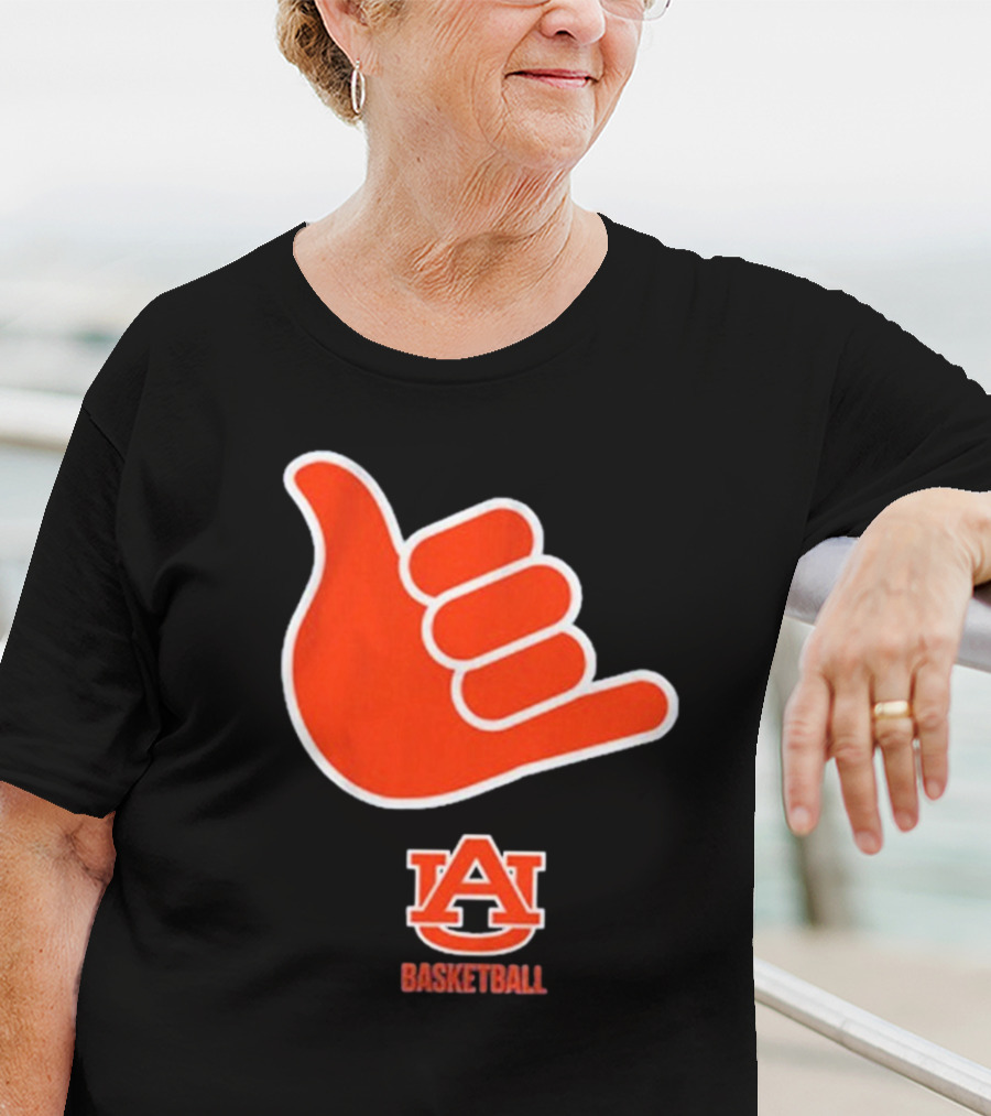 Auburn Basketball AU Shaka Hand Sign T-Shirt