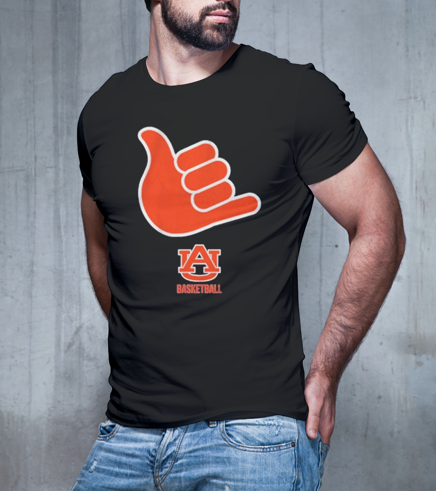 Auburn Basketball AU Shaka Hand Sign T-Shirt