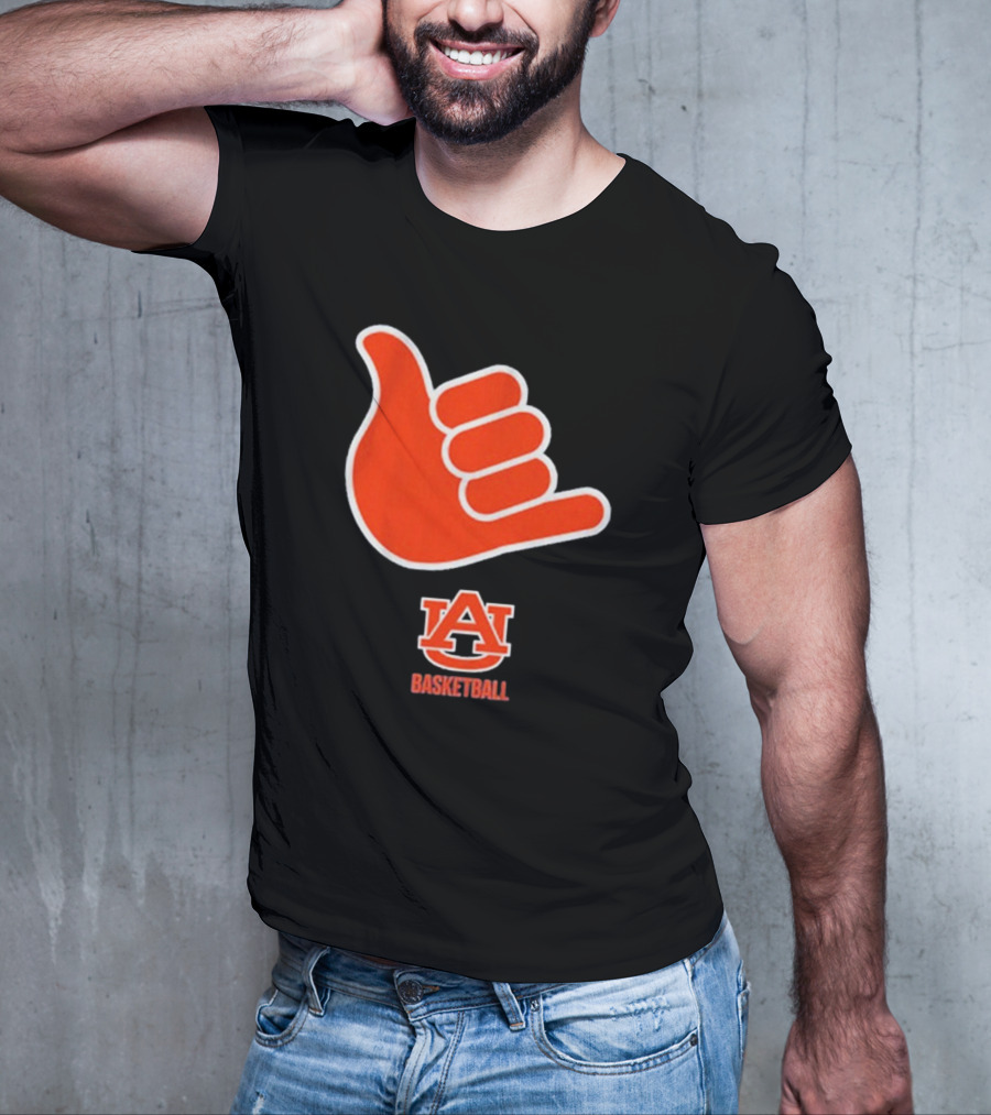 Auburn Basketball AU Shaka Hand Sign T-Shirt