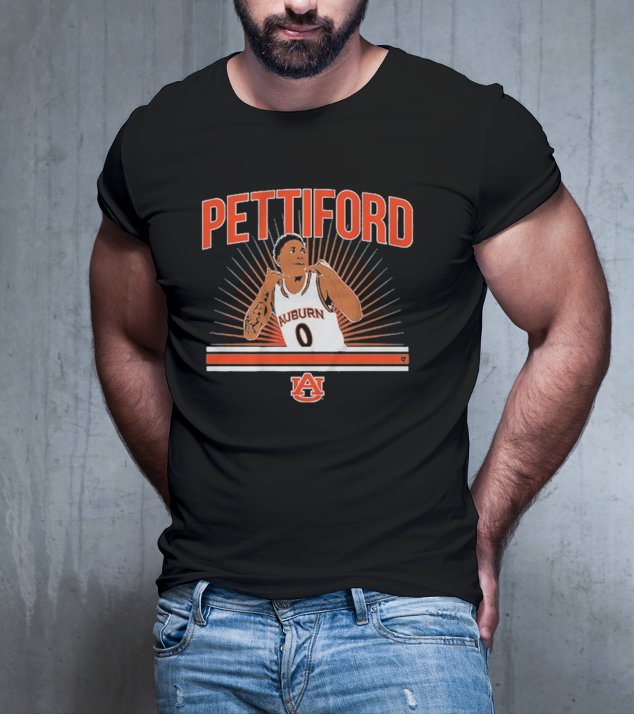 Auburn Basketball Pettiford 0 Auburn University Basketball Star T-Shirt
