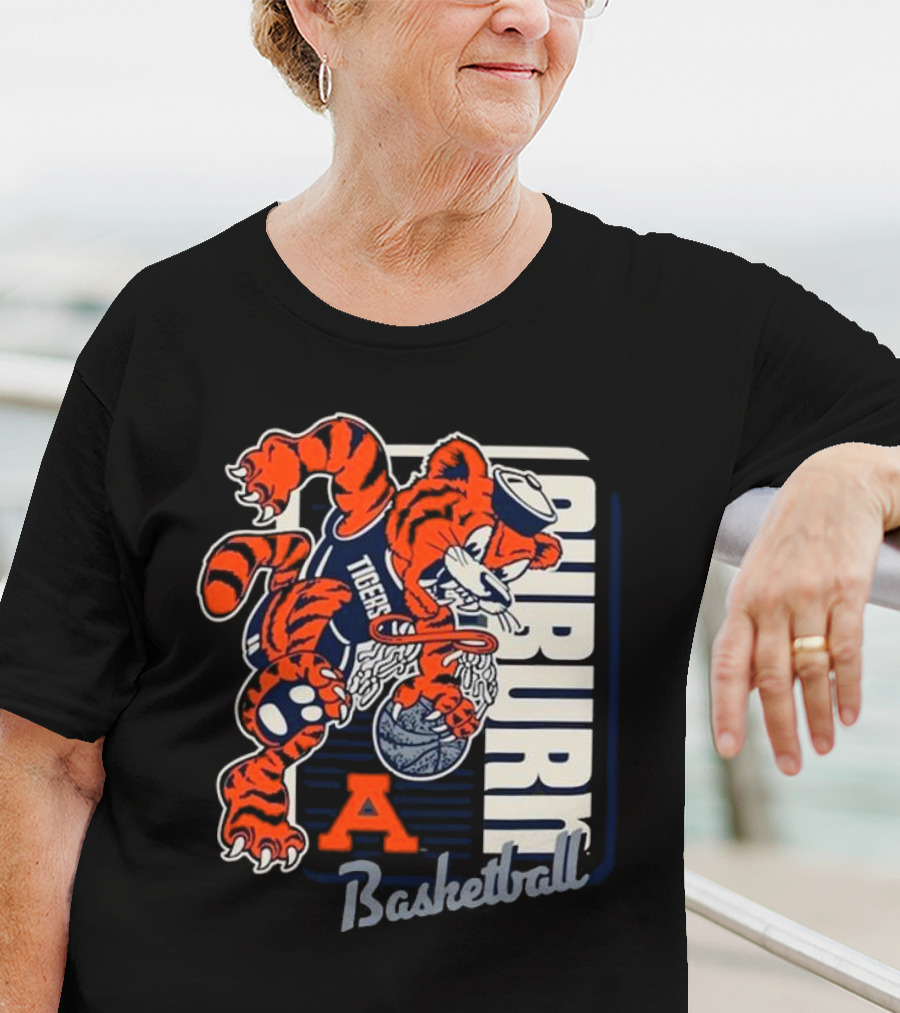 Auburn Tigers Basketball Mascot Dunk Tiger 2025 T-Shirt