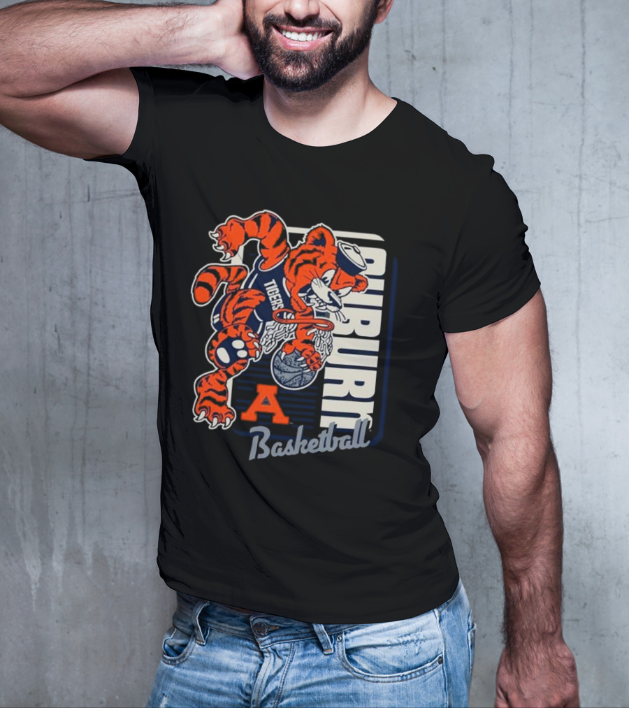 Auburn Tigers Basketball Mascot Dunk Tiger 2025 T-Shirt