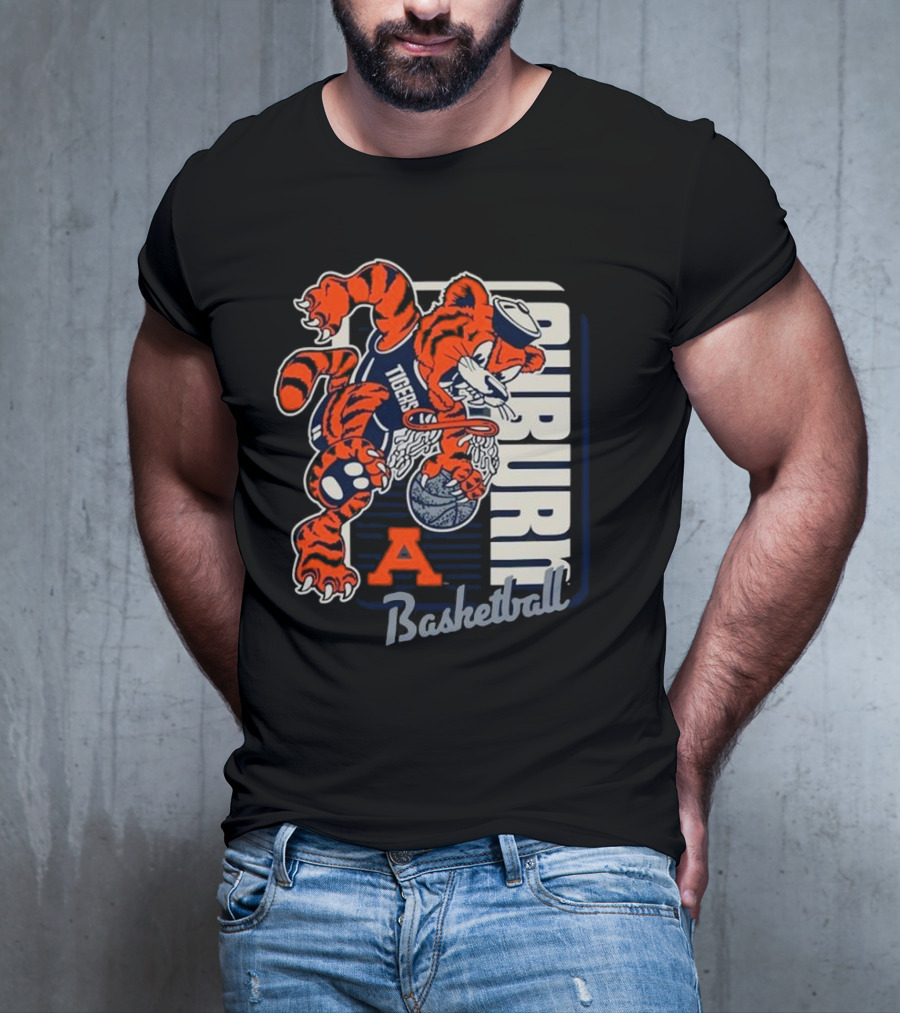 Auburn Tigers Basketball Mascot Dunk Tiger 2025 T-Shirt