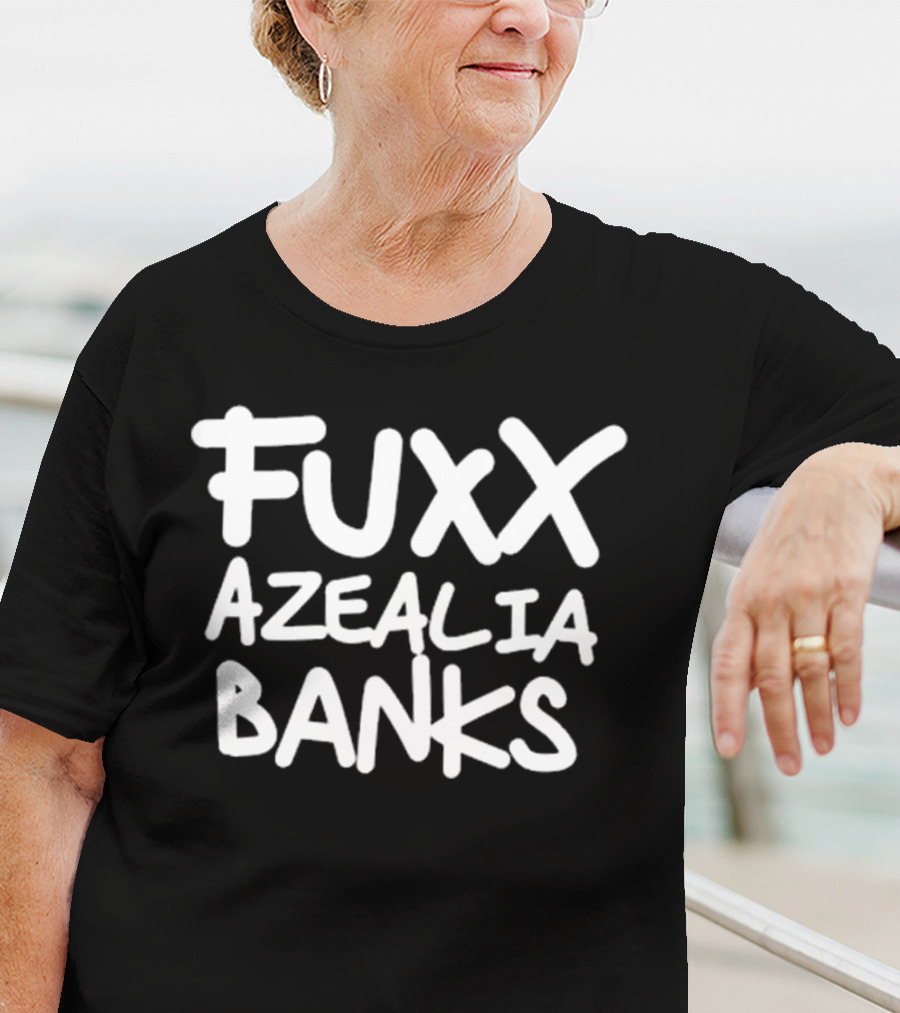 Fuxx Azealia Banks Statement Text Bold Style T-Shirt