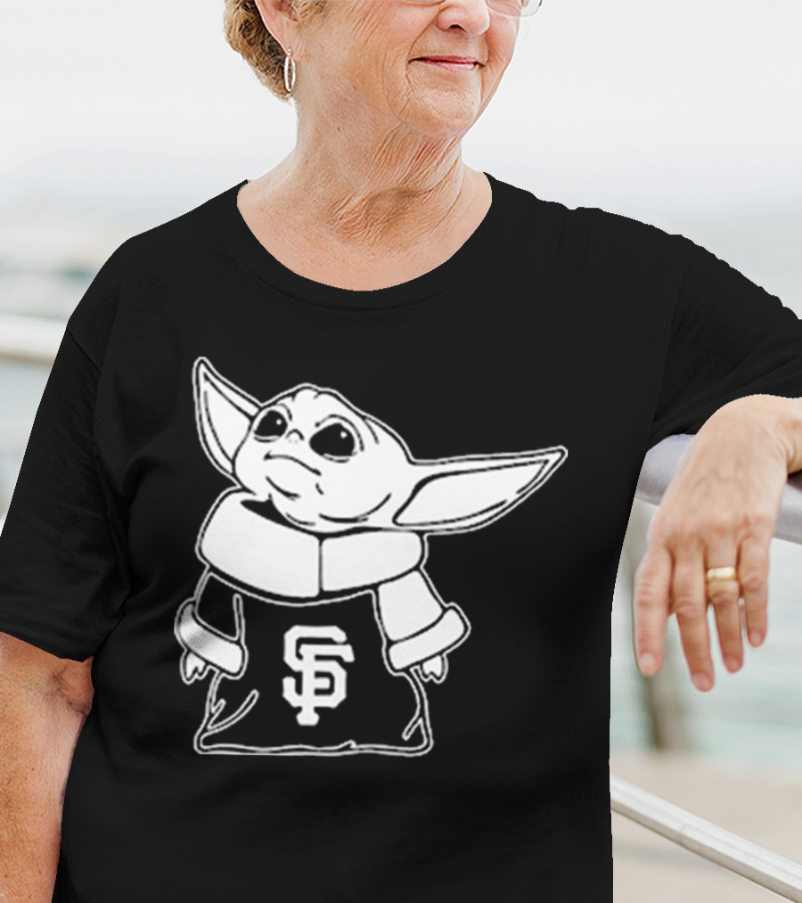 Baby Yoda SF Giants Fan Apparel T-Shirt
