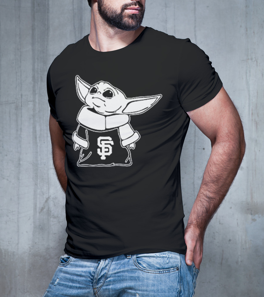 Baby Yoda SF Giants Fan Apparel T-Shirt