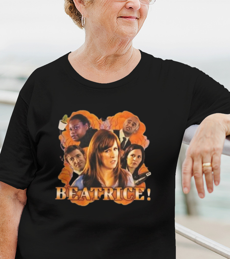 "Bad Wolf Archives Beatrice Catherine Tate Character Collage" T-Shirt