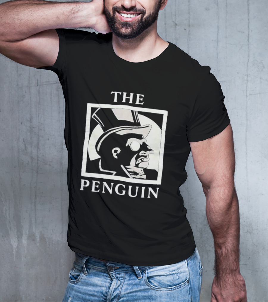 Batman Returns The Penguin Villain Silhouette Art T-Shirt