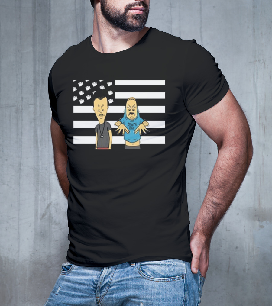 Benjamin Antwan Beavis And Butthead Cornholio American Flag Death Rap T-Shirt