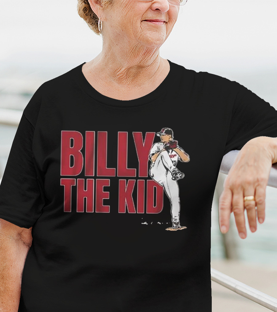 Billy The Kid Pitching Stance Tribute T-Shirt