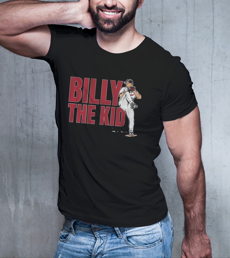 Billy The Kid Pitching Stance Tribute T-Shirt