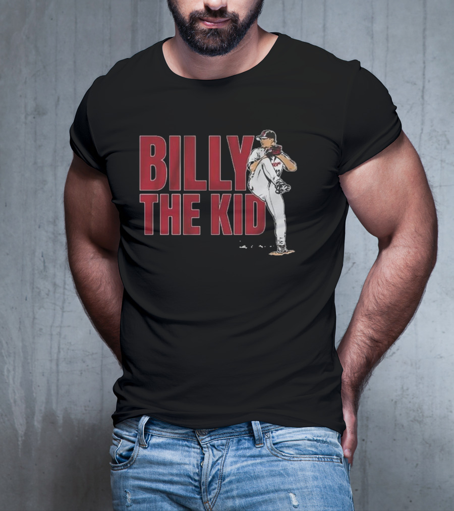 Billy The Kid Pitching Stance Tribute T-Shirt