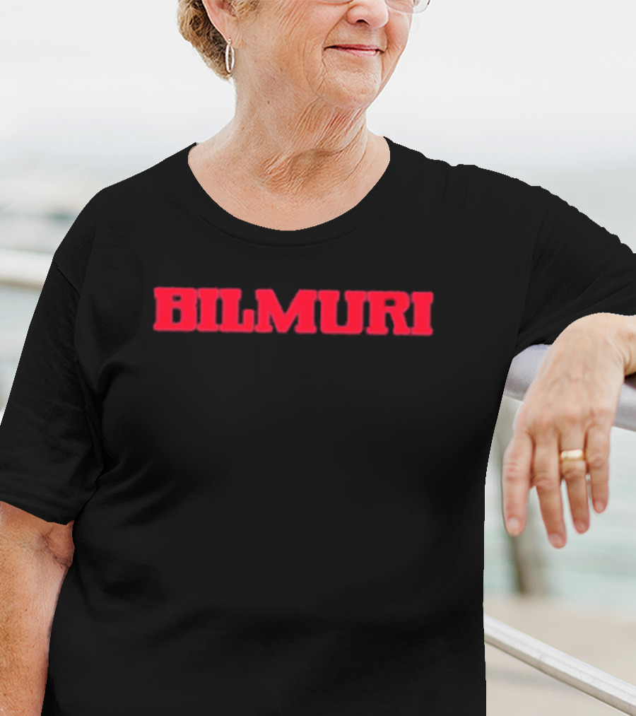 Bilmuri Red Text T-Shirt