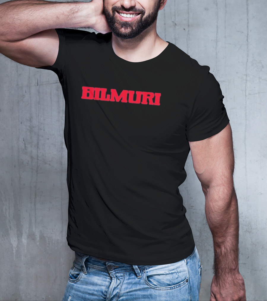 Bilmuri Red Text T-Shirt