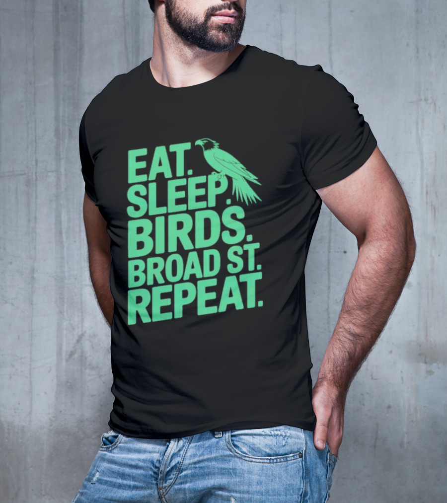 Birds Broad St Repeat T-Shirt