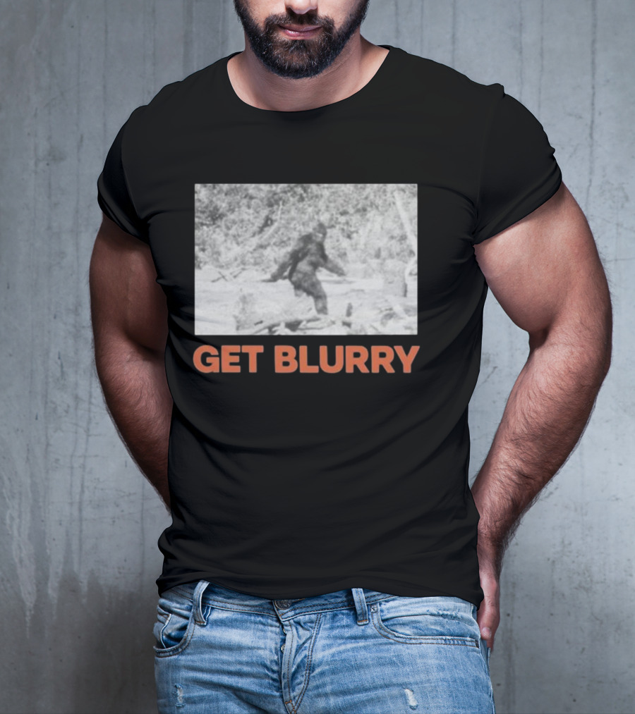 Blurry Creatures Get Blurry Bigfoot Image Classic Style T-Shirt