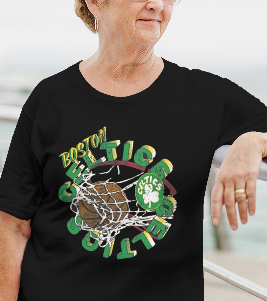 Boston Celtics Mitchell & Ness Preschool In The Net Basketball Celtics T-Shirt