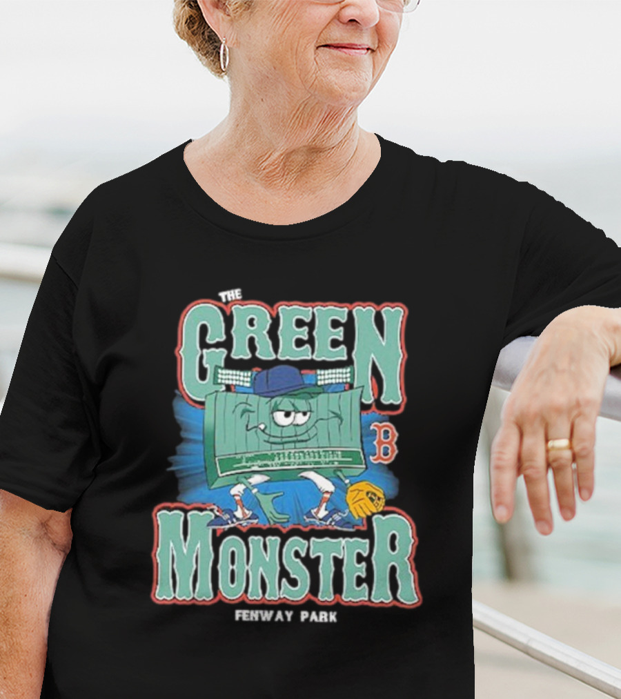 The Green Monster Fenway Park Boston Red Sox Baseball Character T-Shirt
