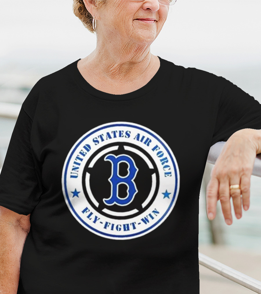 Boston Red Sox United States Air Force Fly Fight Win 2025 Military Appreciation Night T-Shirt