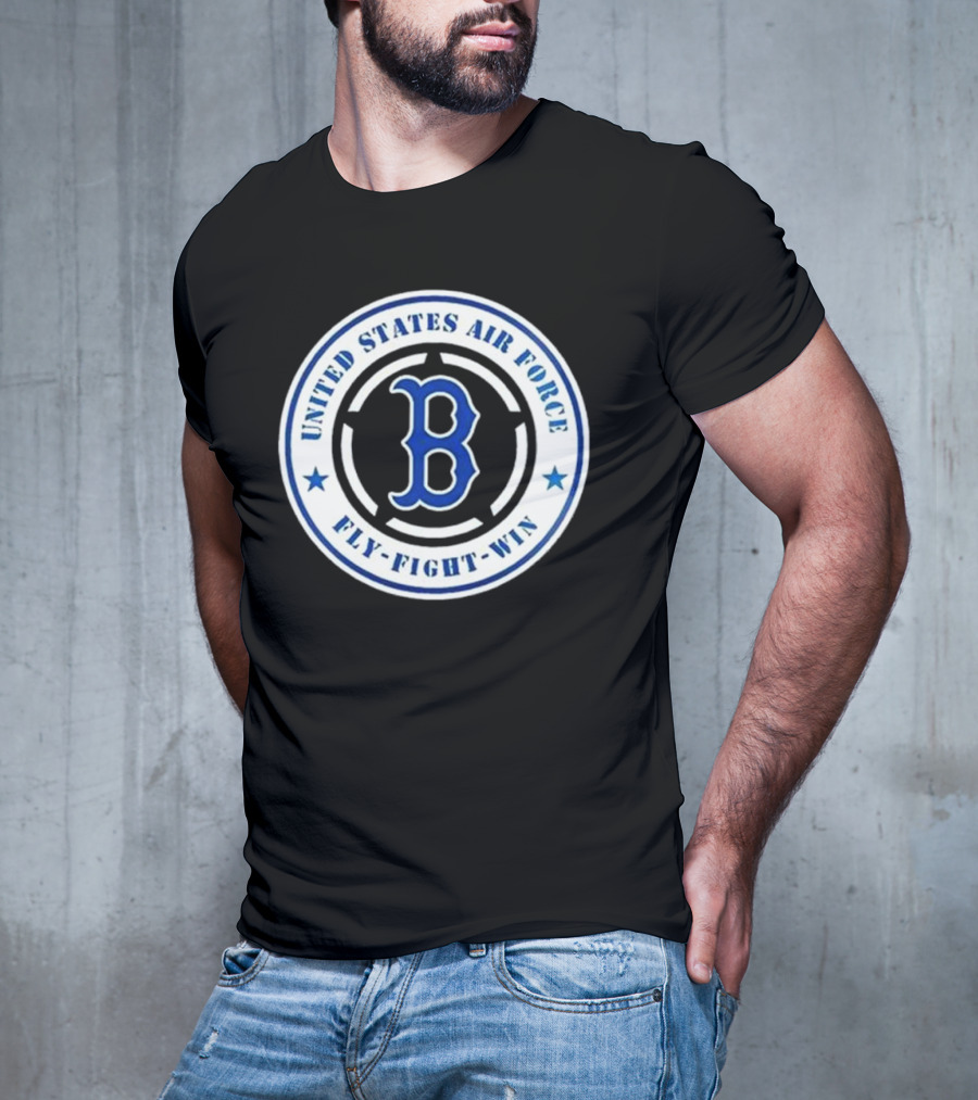 Boston Red Sox United States Air Force Fly Fight Win 2025 Military Appreciation Night T-Shirt