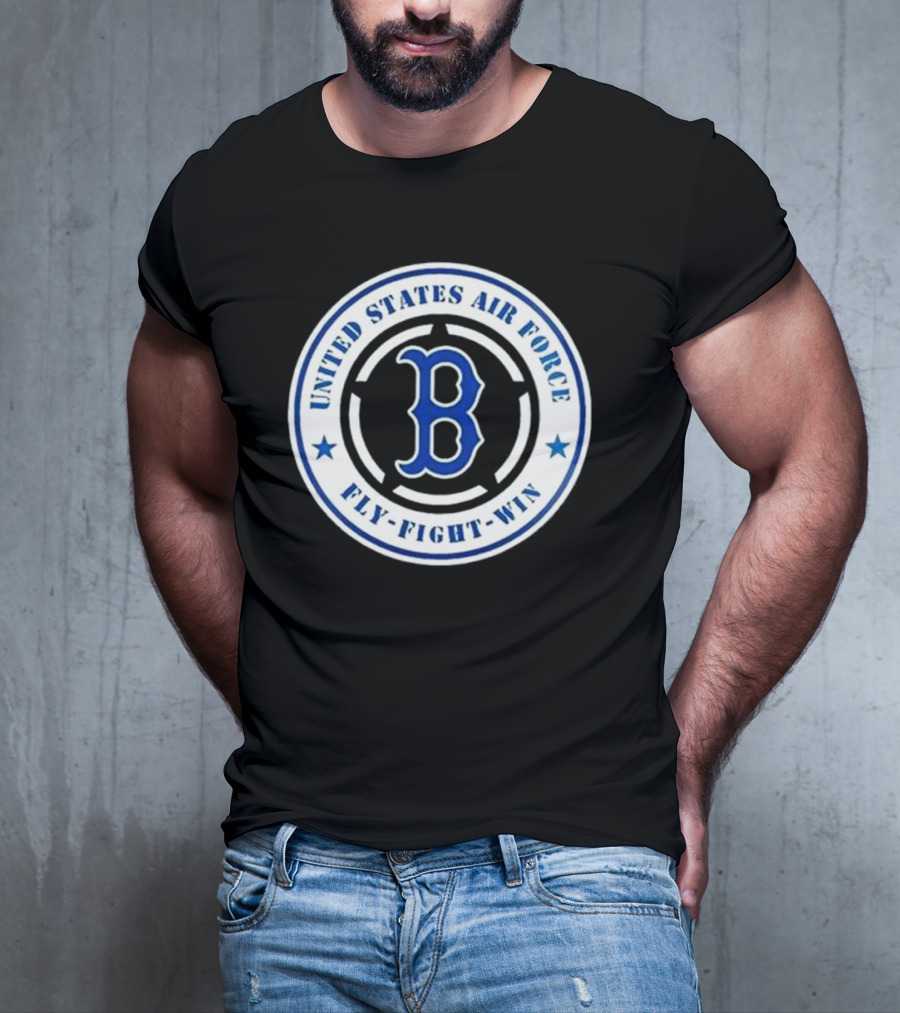 Boston Red Sox United States Air Force Fly Fight Win 2025 Military Appreciation Night T-Shirt