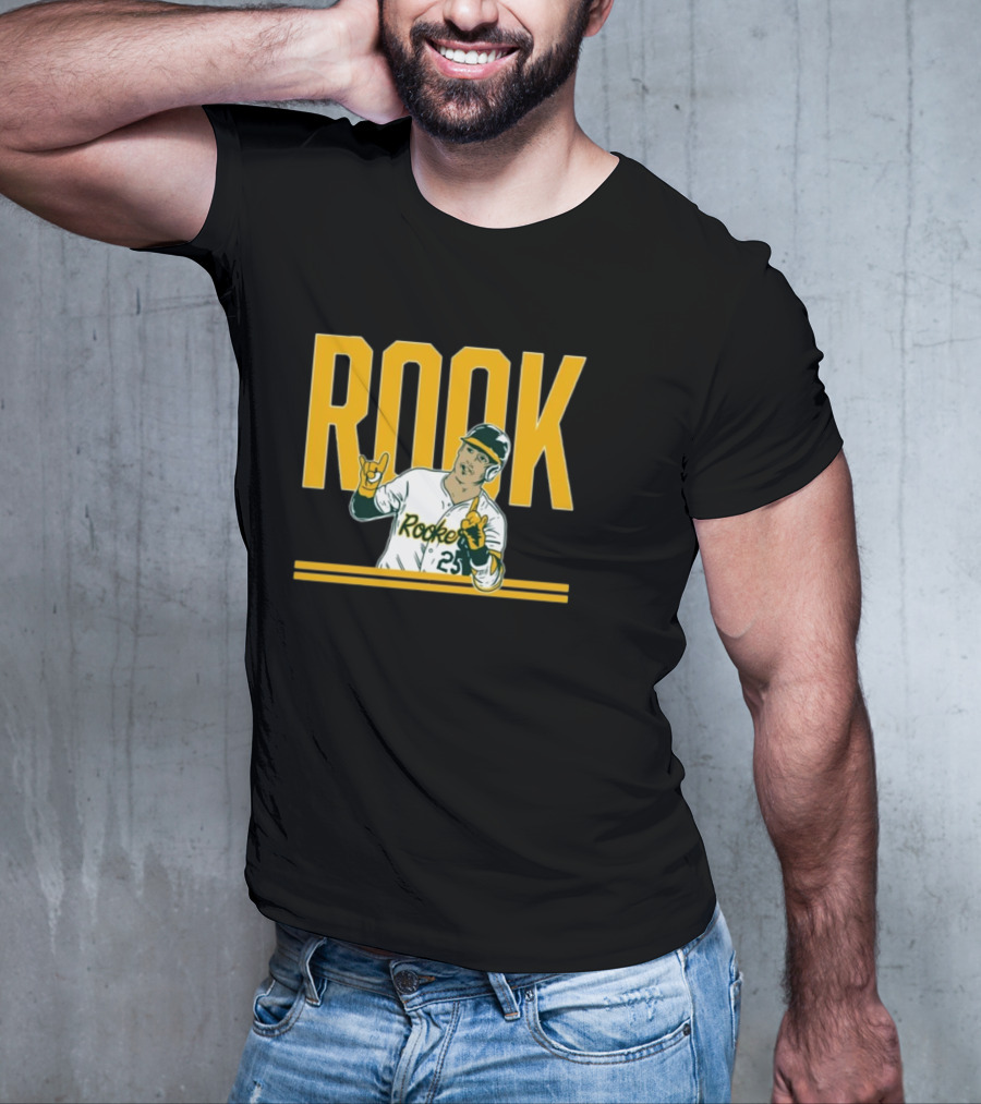 Brent Rooker Rook Baseball Gesture Portrait 25 T-Shirt