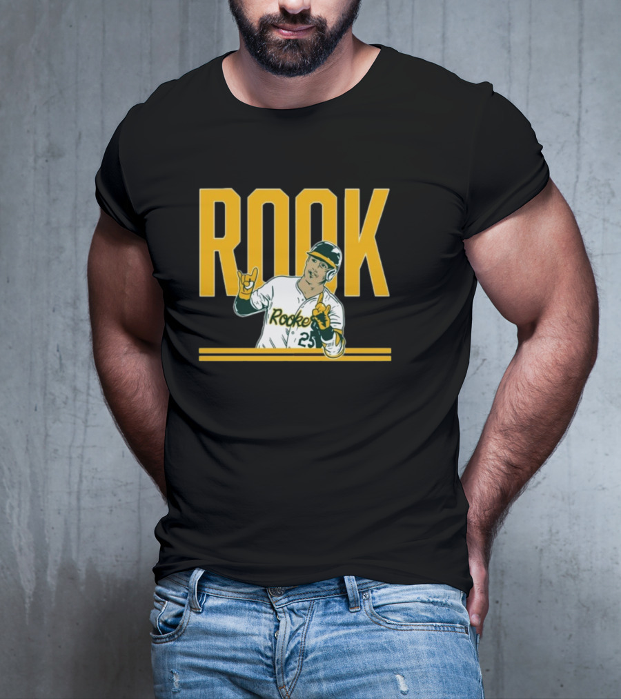 Brent Rooker Rook Baseball Gesture Portrait 25 T-Shirt