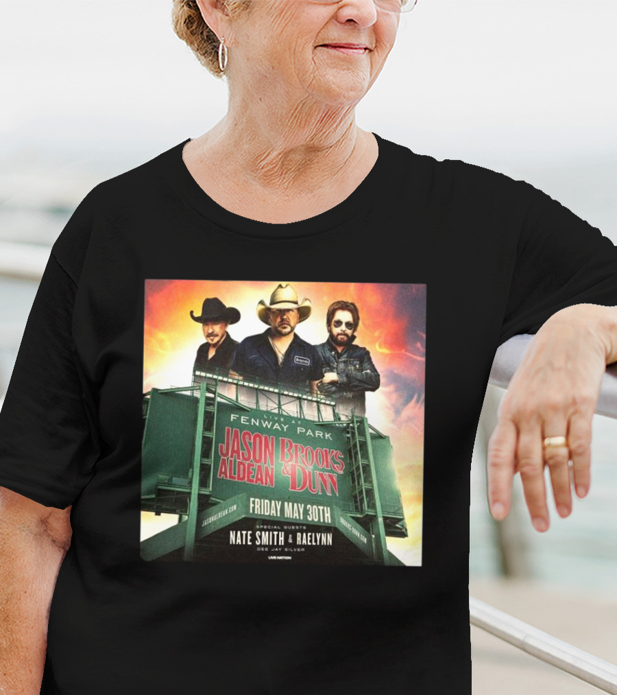 Brooks & Dunn And Jason Aldean Fenway Co-headlining Show At Park On May 30th T-Shirt