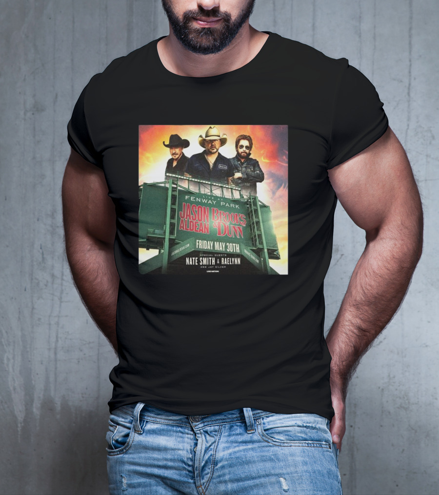 Brooks & Dunn And Jason Aldean Fenway Co-headlining Show At Park On May 30th T-Shirt