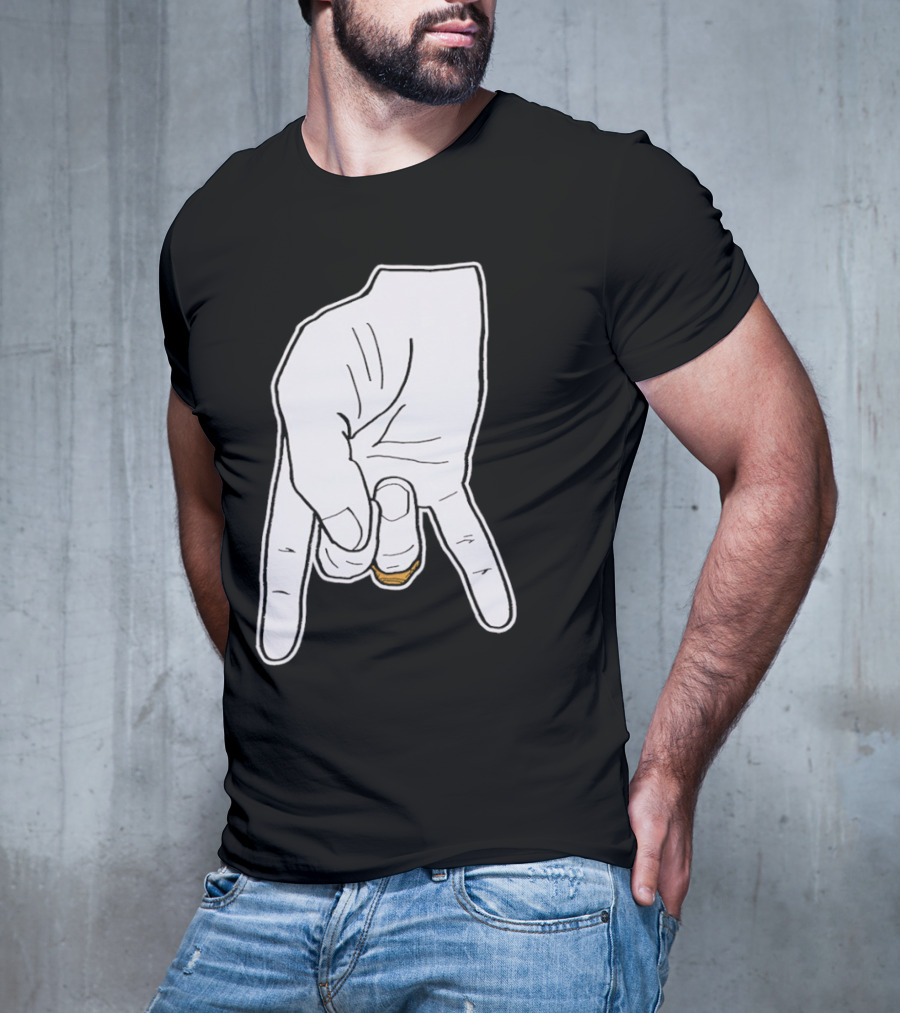 BTHO T.u. Horns Down Hand Gesture T-Shirt