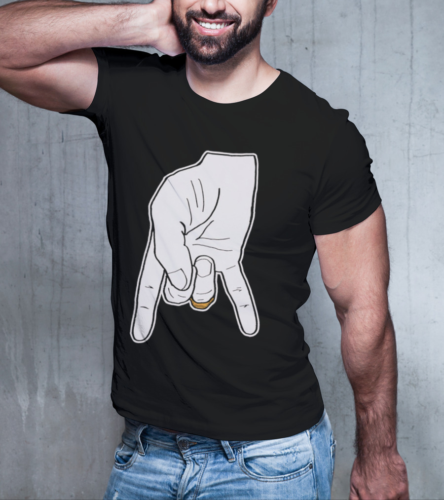 BTHO T.u. Horns Down Hand Gesture T-Shirt