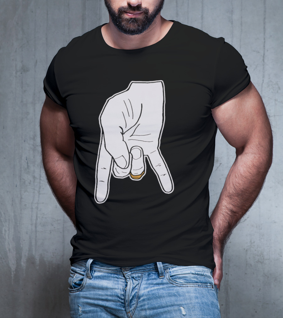 BTHO T.u. Horns Down Hand Gesture T-Shirt