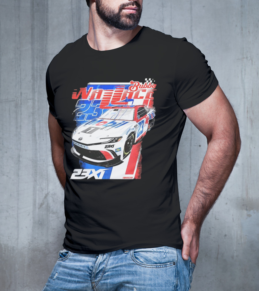 Bubba Wallace 23XI NASCAR Mobil 1 Camry Racing 23X1 T-Shirt
