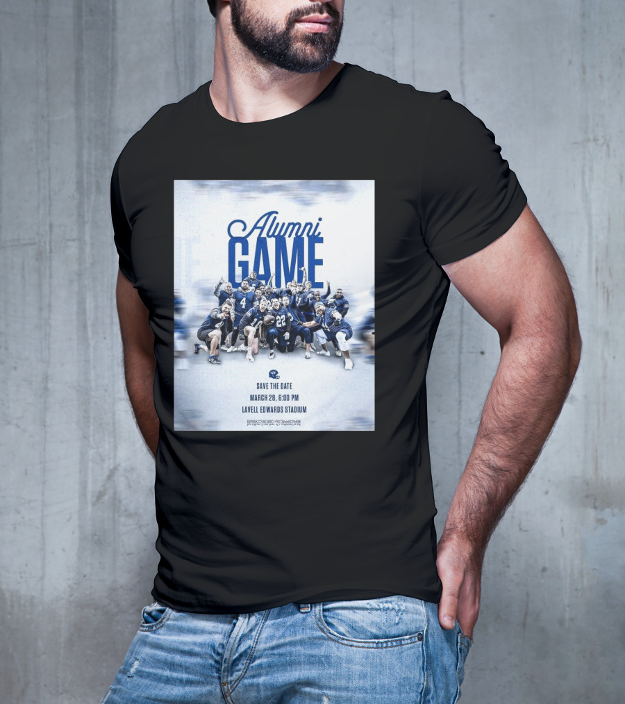 BYU Cougars Alumni Game Save The Date March 28 Lavell Edwards Stadium T-Shirt
