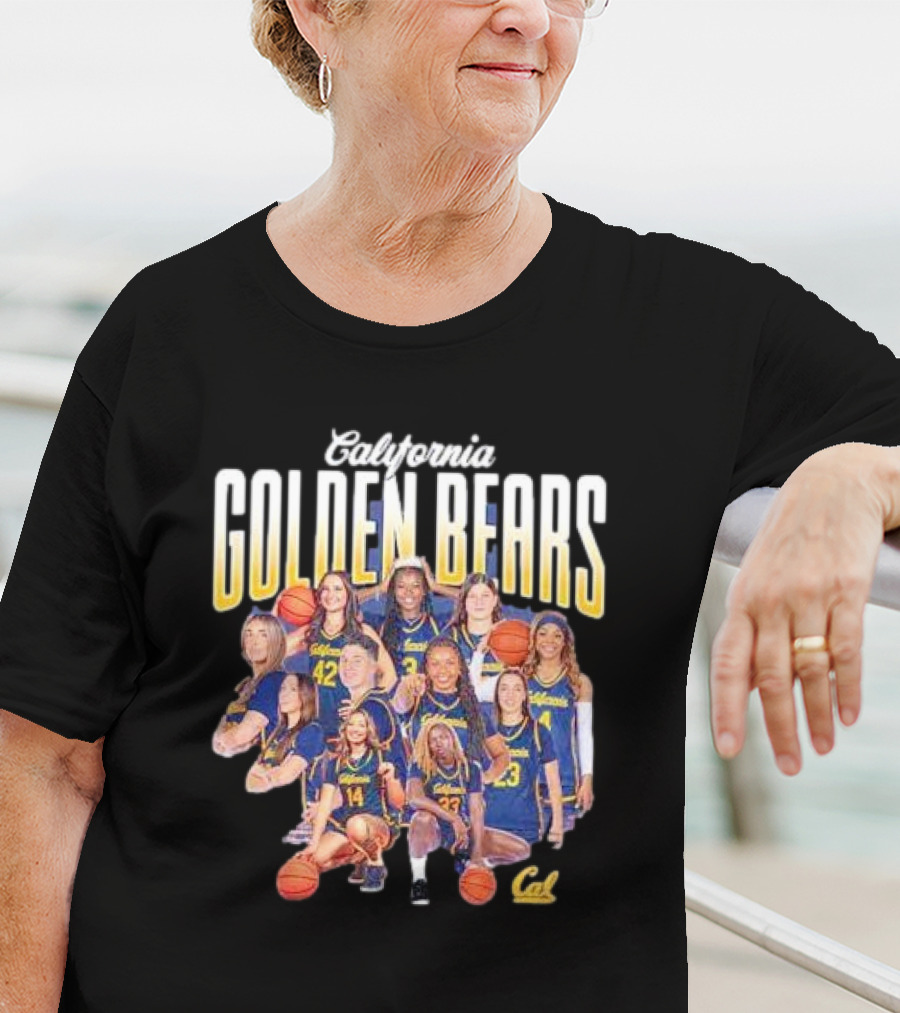 California Golden Bears Women’s Basketball Team Collage T-Shirt