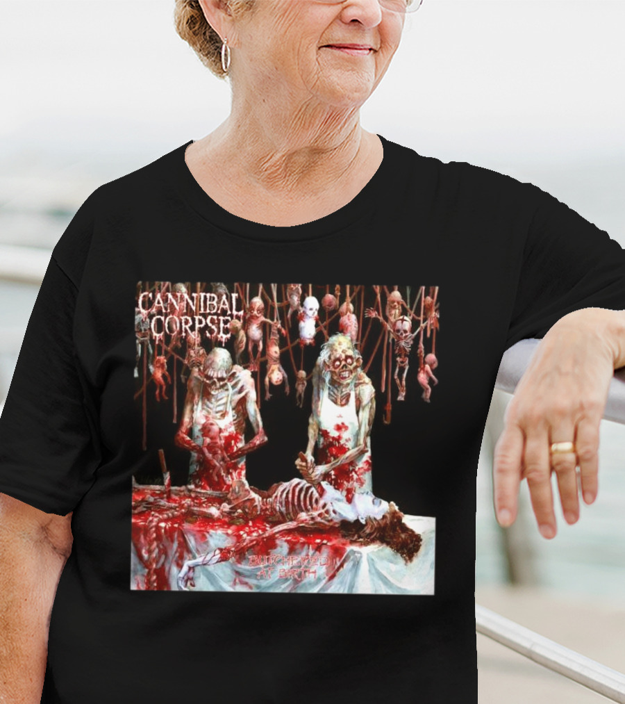 Cannibal Corpse Butchered At Birth 20th June 2025 T-Shirt