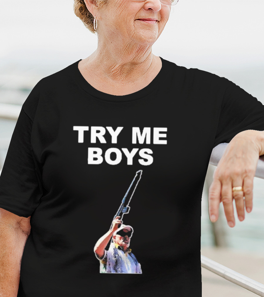 Carl Niehaus Try Me Boys Pro Gun T-Shirt