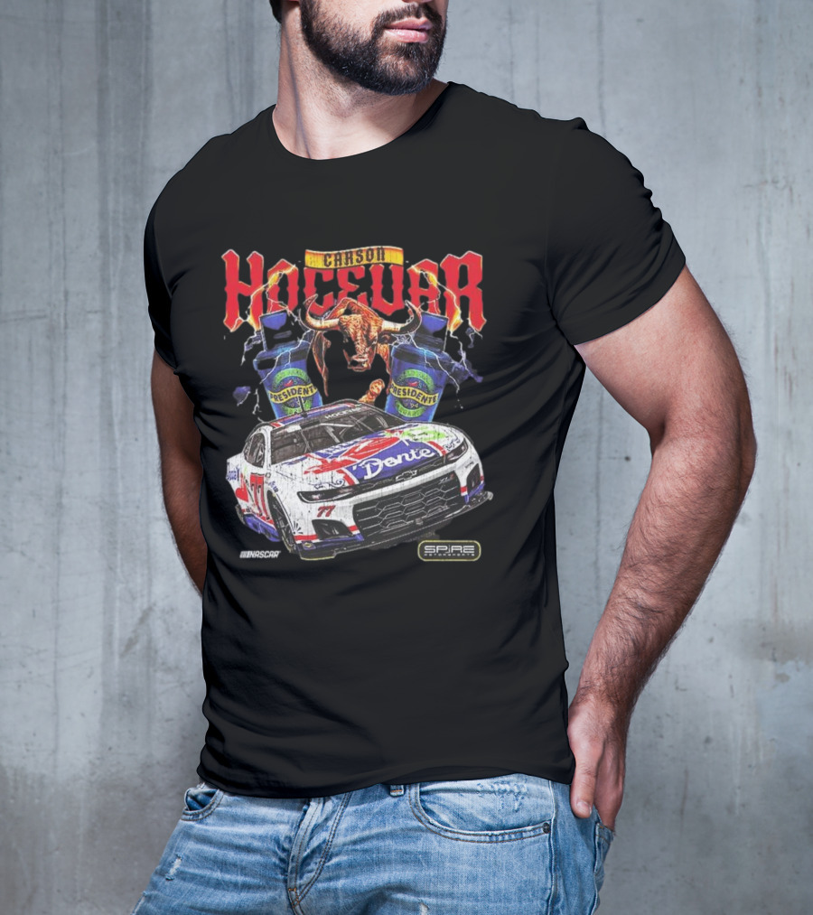 Carson Hocevar E2 Apparel Black Chili’s Car T-Shirt