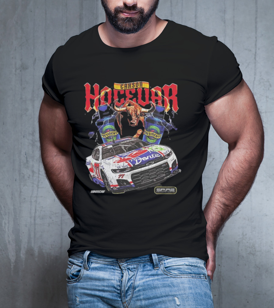 Carson Hocevar E2 Apparel Black Chili’s Car T-Shirt