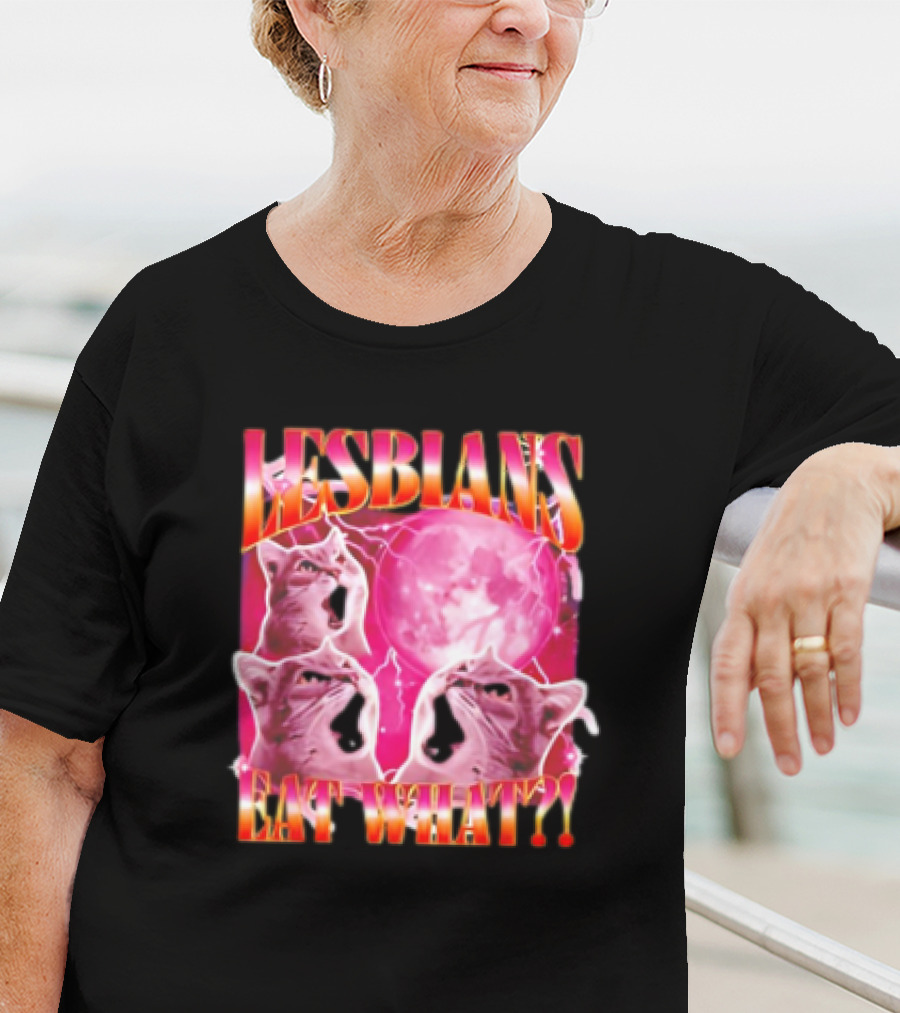 Cat Lesbians Eat What Graphic T-Shirt