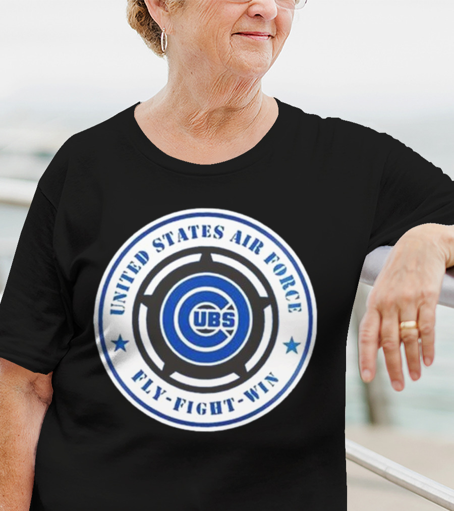 Chicago Cubs United States Air Force Fly Fight Win Military Appreciation Night 2025 T-Shirt