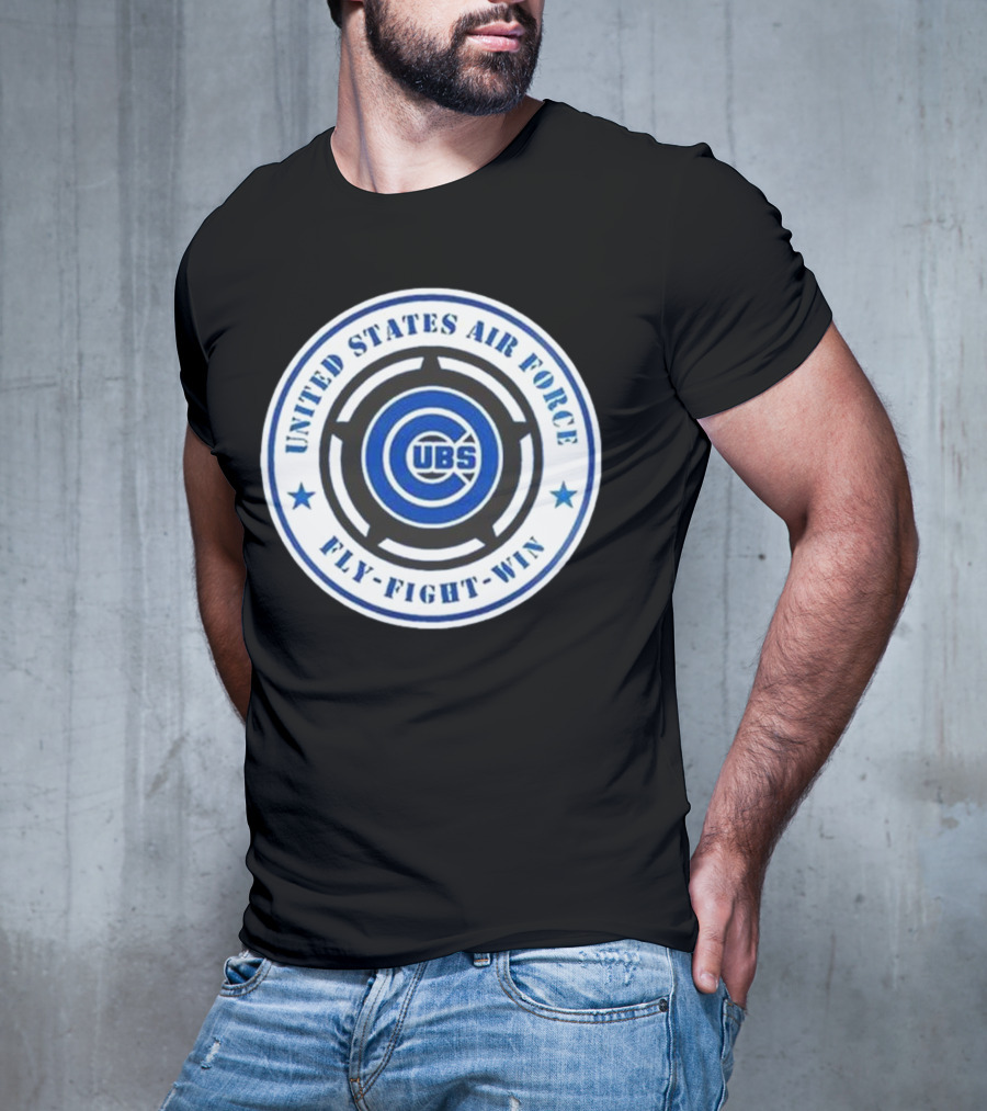 Chicago Cubs United States Air Force Fly Fight Win Military Appreciation Night 2025 T-Shirt